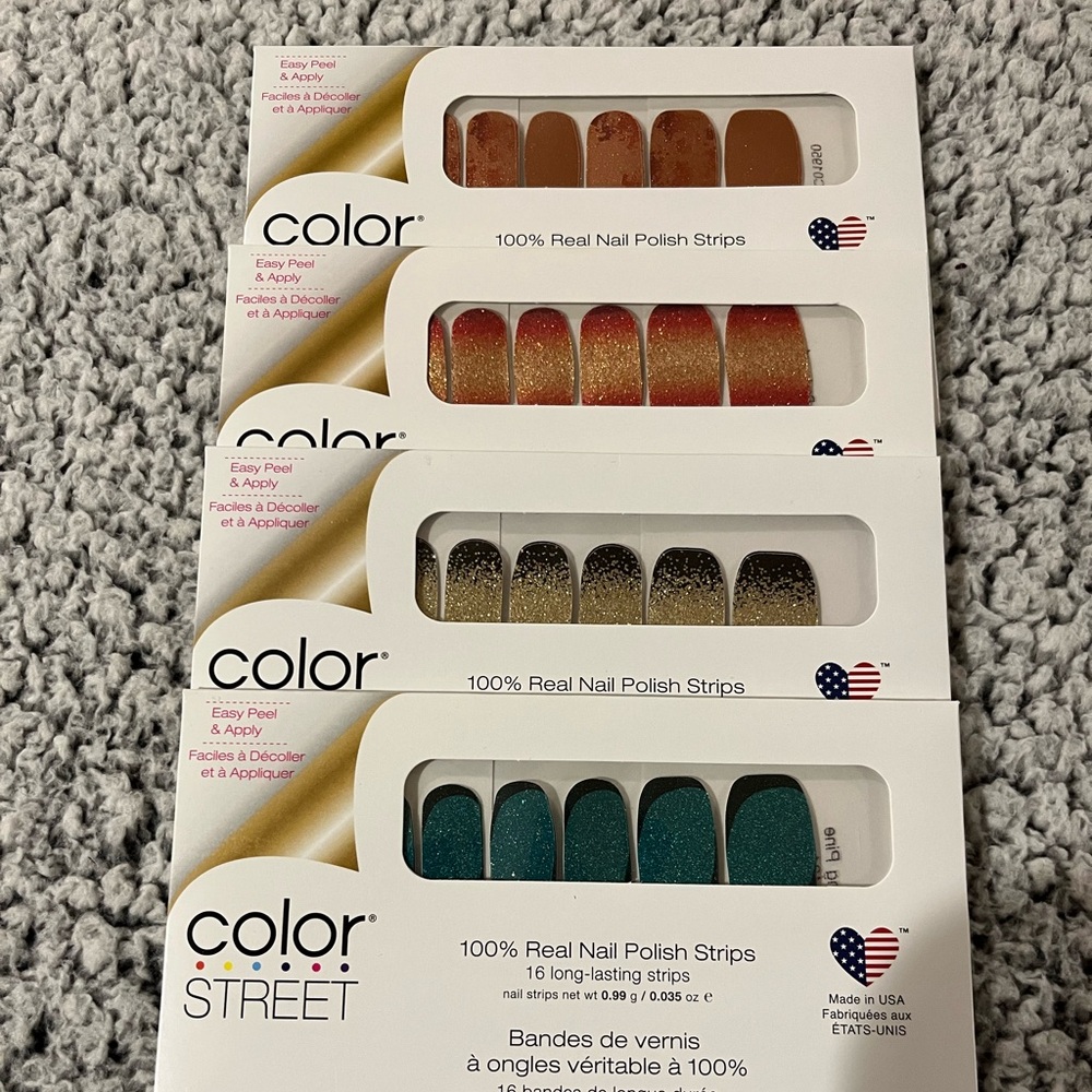 NWT LOT OF Color Street Nail Polish Strips Set